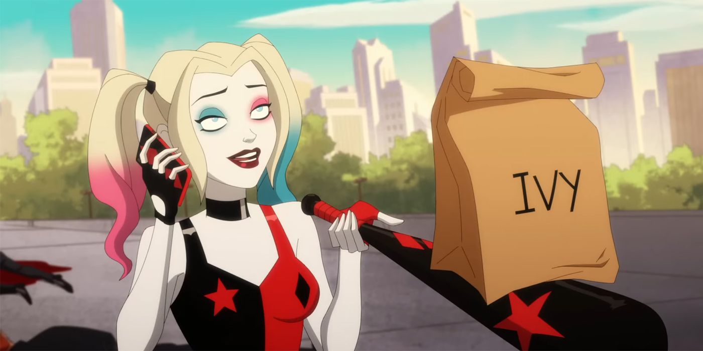 harley quinn in season 4 with ivy lunch