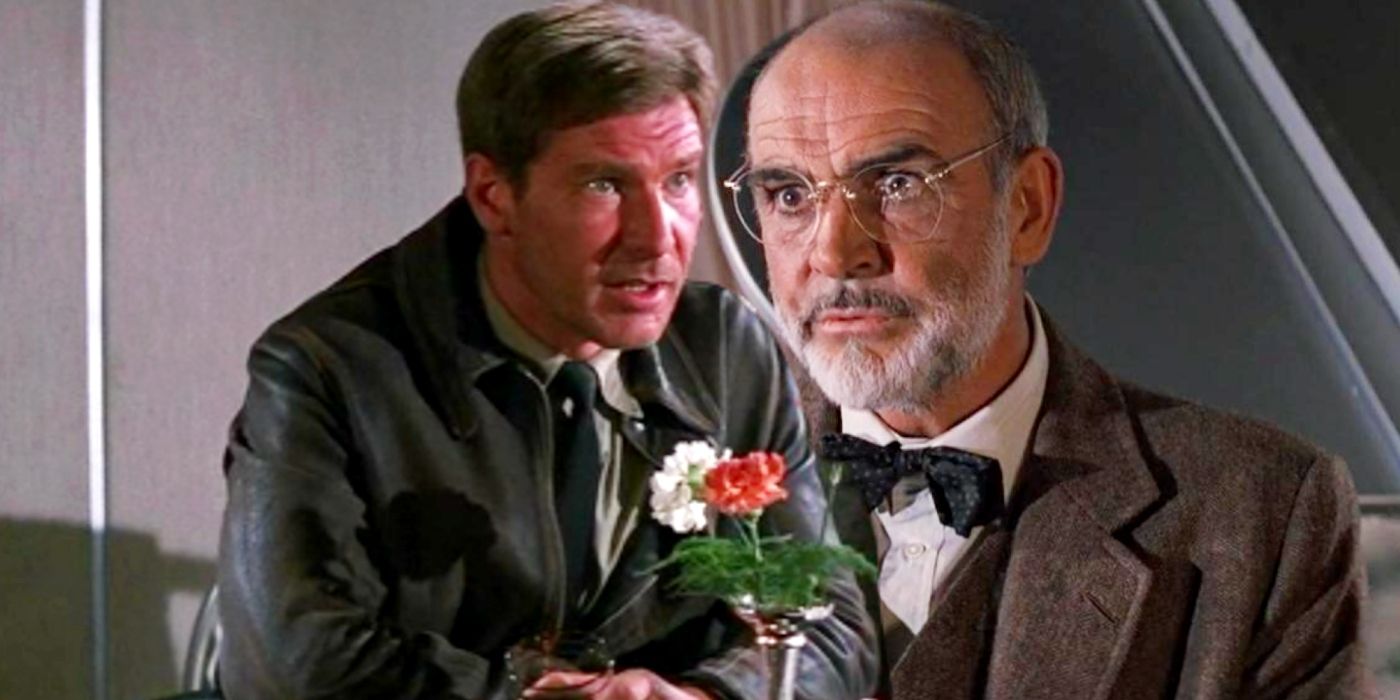 Custom image of Harrison Ford and Sean Connery in Indiana Jones and the Last Crusade.