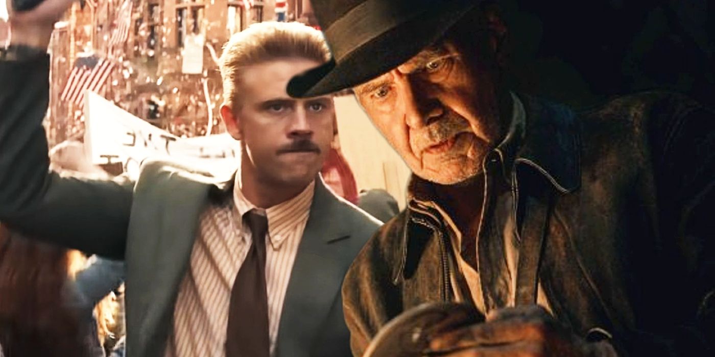 Custom image of Boyd Holbrook juxtaposed with Harrison Ford in Indiana Jones and the Dial of Destiny.