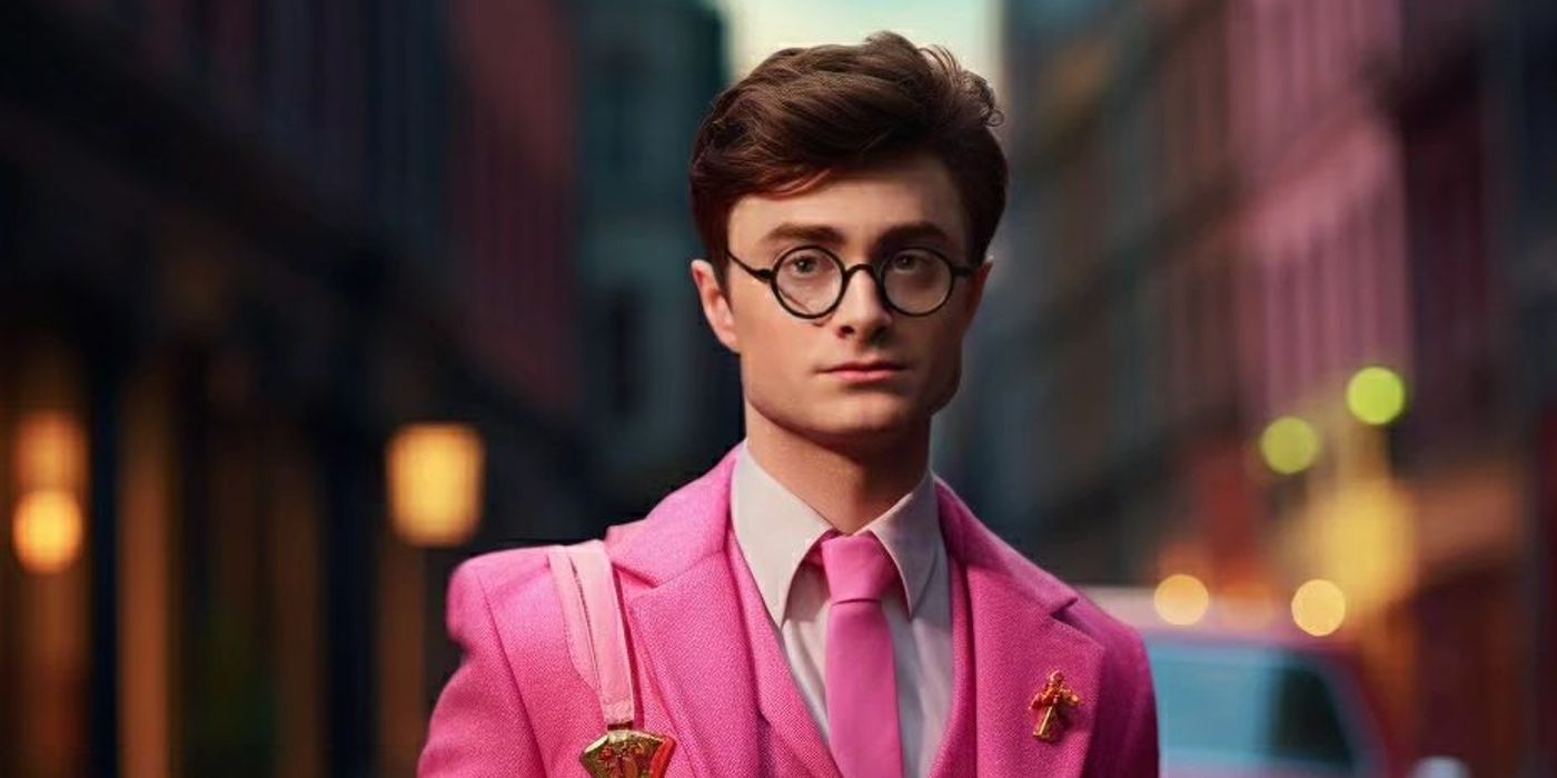 Harry Potter Meets The Barbie Movie In Colorful & Comforting Crossover Art