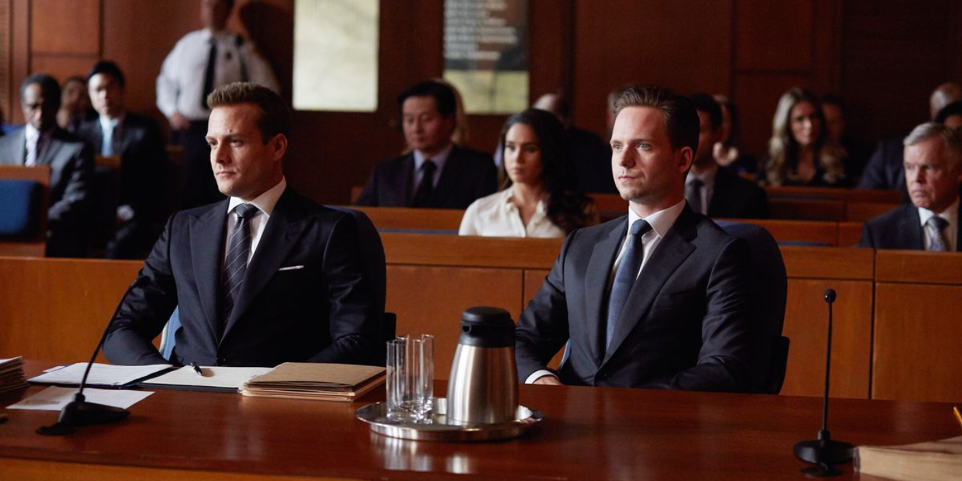 Harvey and Mike In The Courtroom