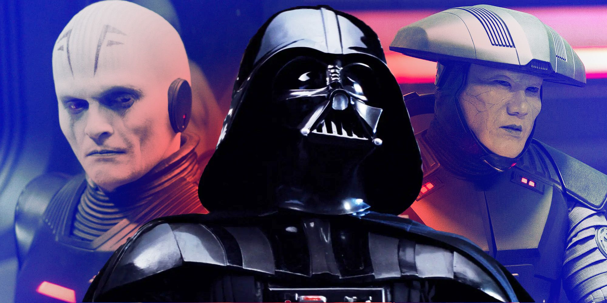 Darth Vader, the Grand Inquisitor, and Fifth Brother.