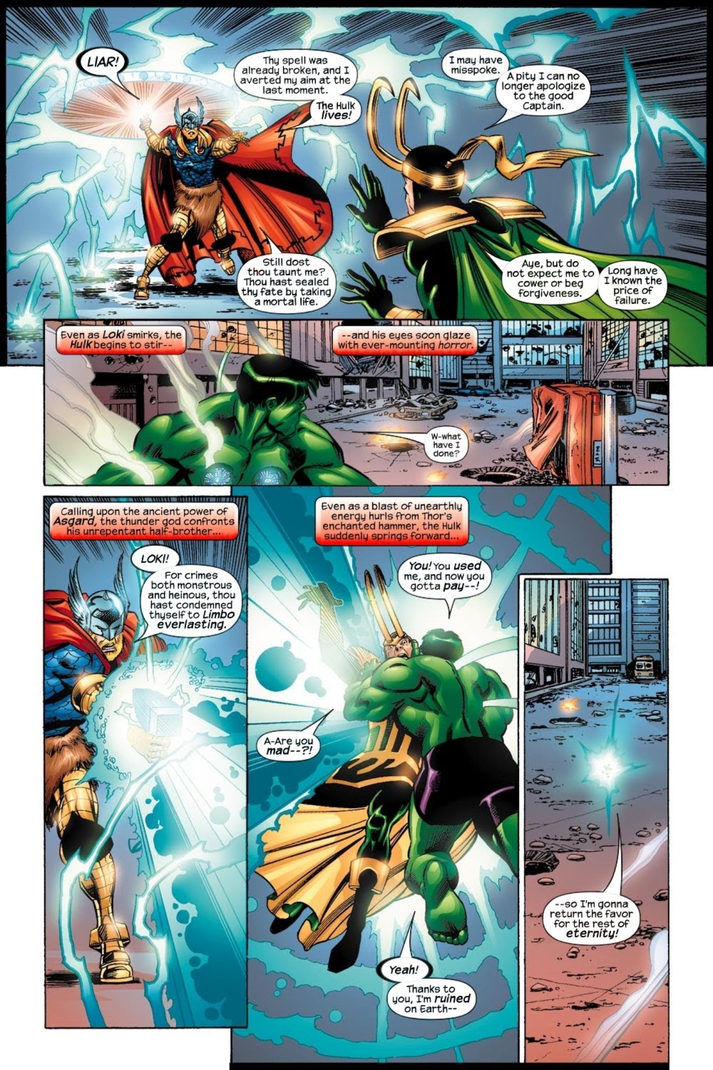 Hulk sharing Loki&rsquo;s dark fate in the Avengers.