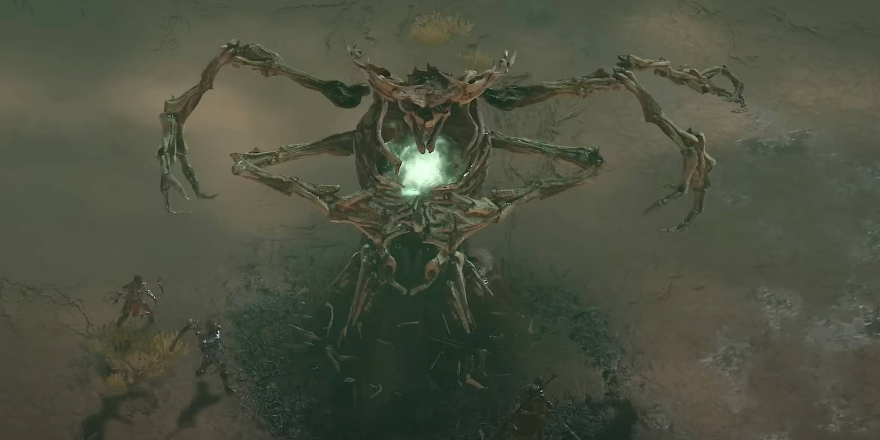 Diablo 4 Wandering Death, Death Given Life Chefe mundial fazendo um ataque