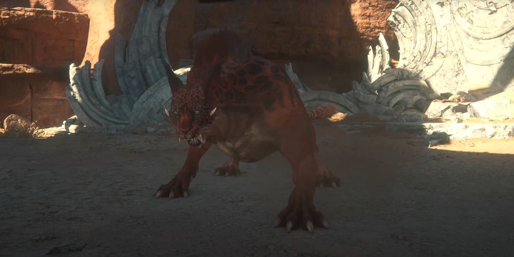 Final Fantasy 16 Grimalkin C-Rank Hunt Fight After Beating Pack