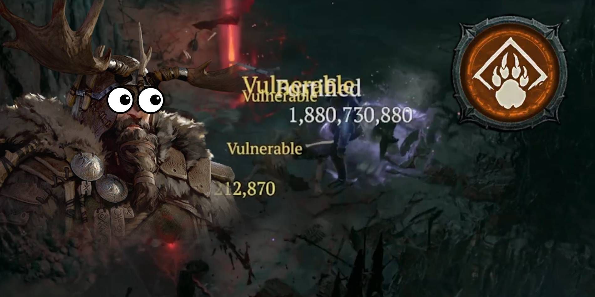 Diablo 4 Druid Looking in Awe at 1.8 Billion Damage Class Build
