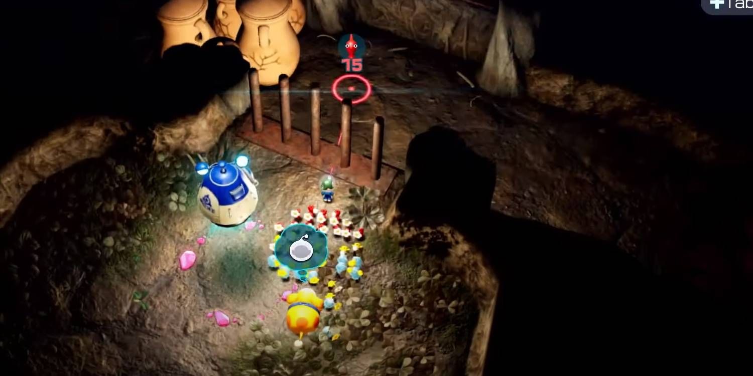 Pikmin 4 Sightless Passage Cave in Blossoming Arcadia Region