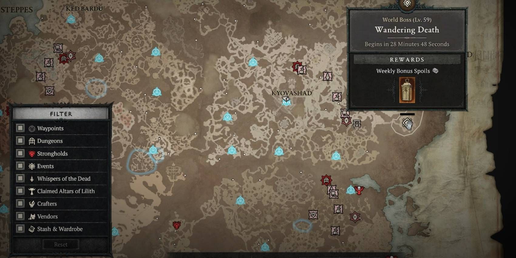 Diablo 4: How to Track World Boss Event Locations