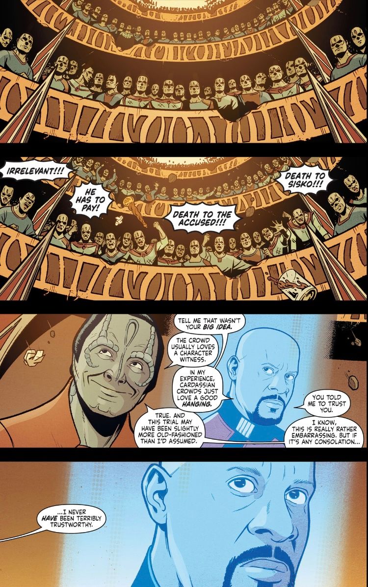 Sisko&rsquo;s trial not going so well in Star Trek #8.