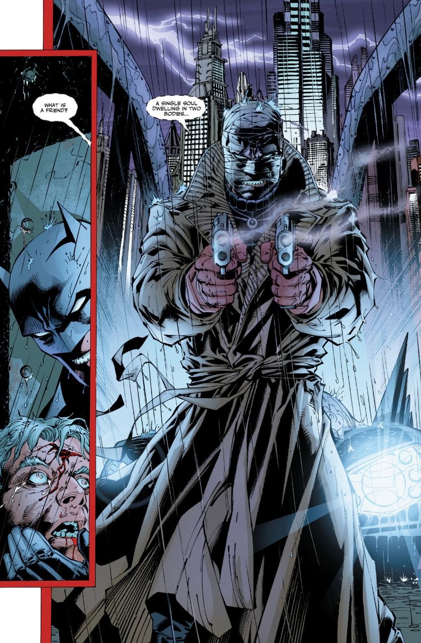 Hush finally confronts Batman face to face in the original Hush run