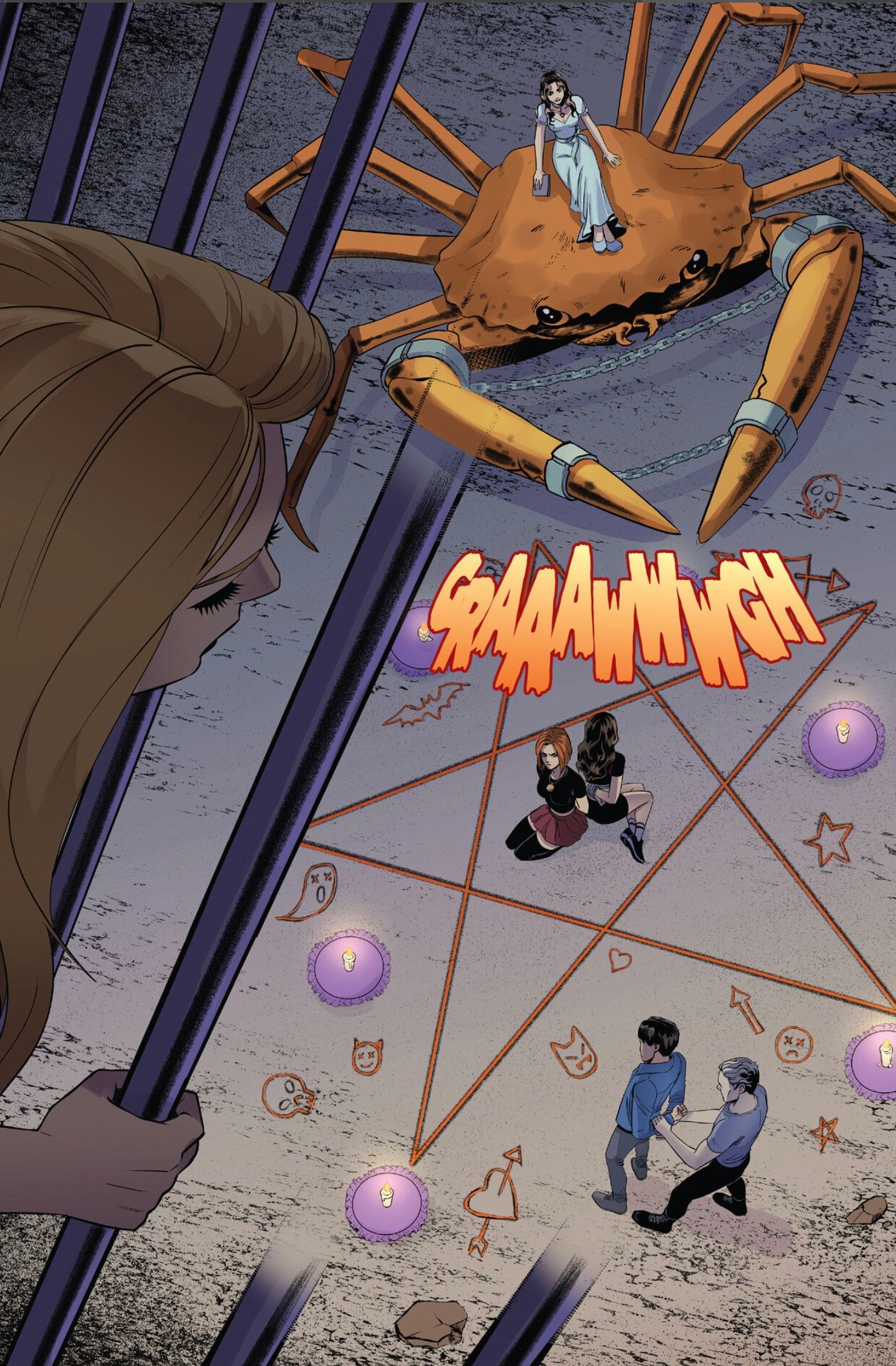 Opening panel from The Vampire Slayer #16