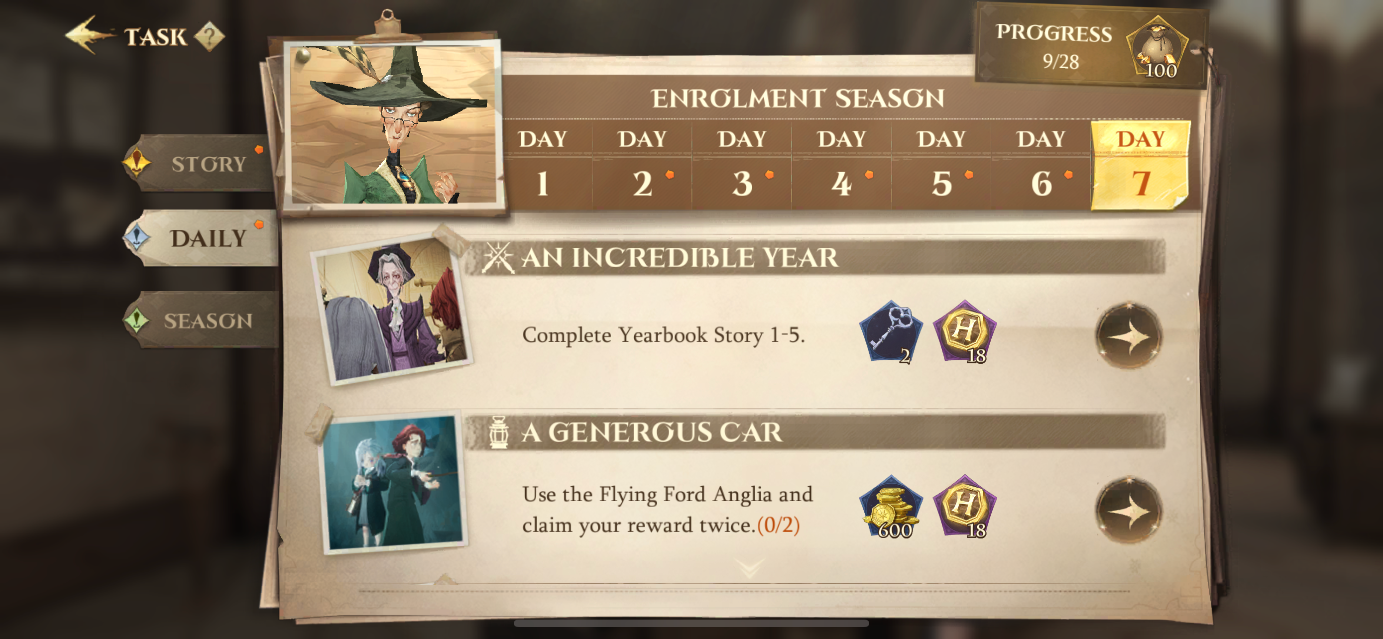 McGonagall&rsquo;s daily tasks in Harry Potter: Magic Awakened