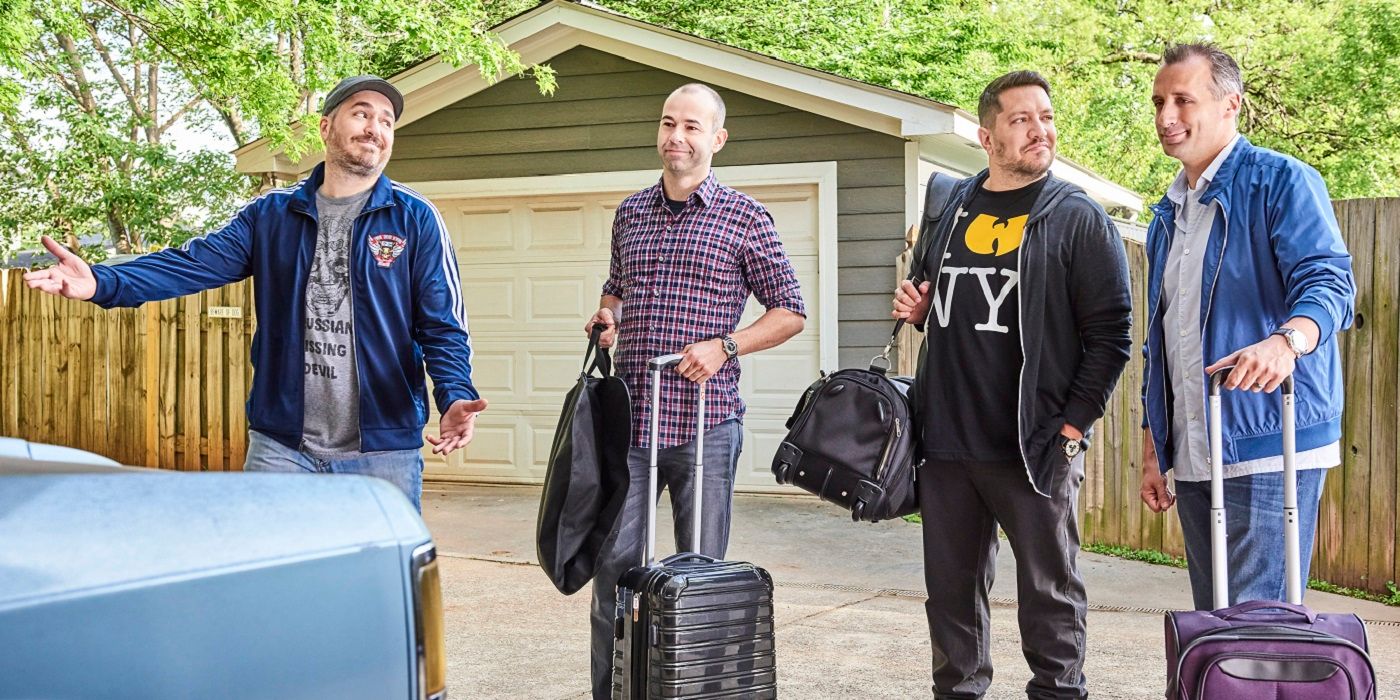 The cast of Impractical Jokers: The Movie