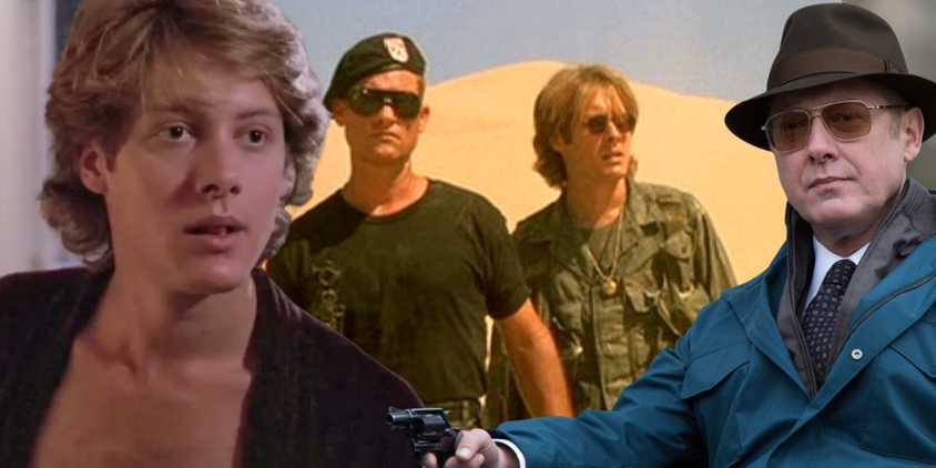Blended image of James Spader in various movies and TV shows