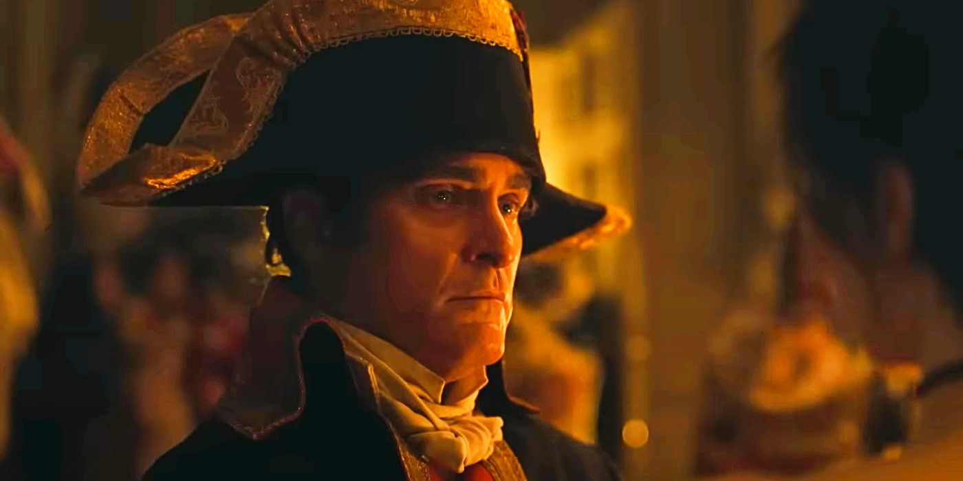 Joaquin Phoenix as Napoleon Bonaparte in Napoleon