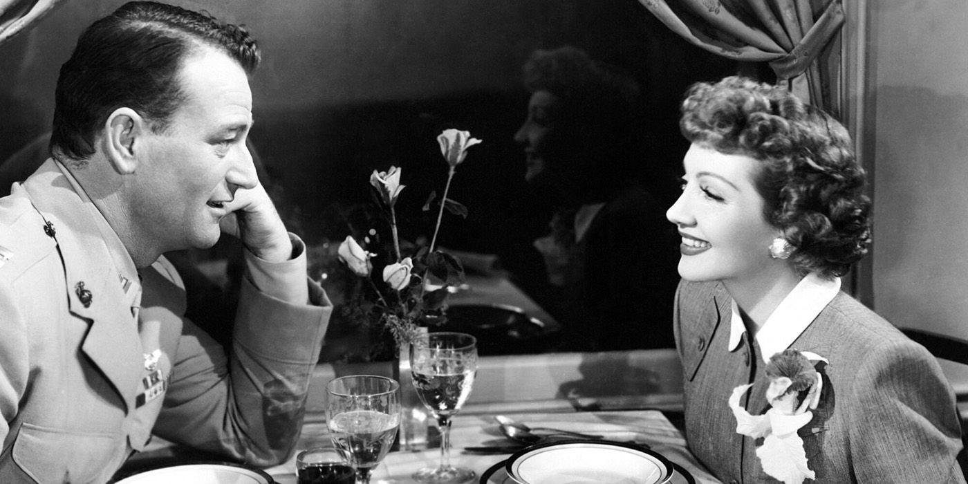 John Wayne in Without Reservations