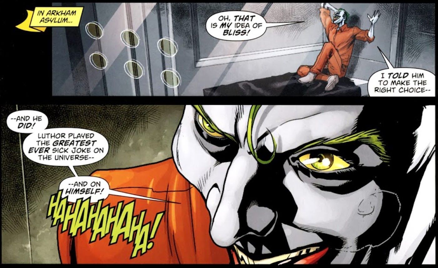 Joker Laughs at Luthor