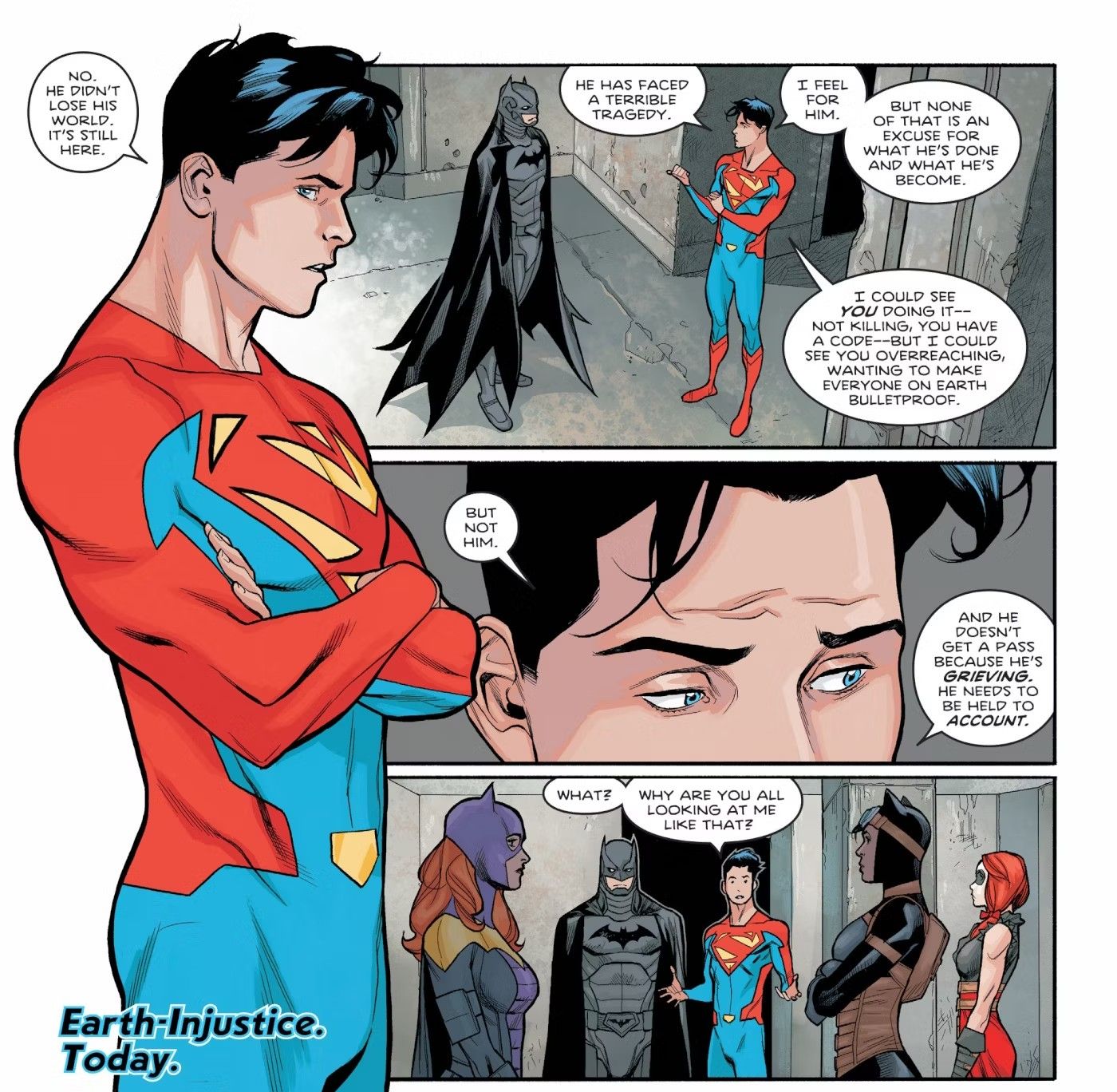 Jon Kent Tells Batman He Has the Potential to Go Rogue