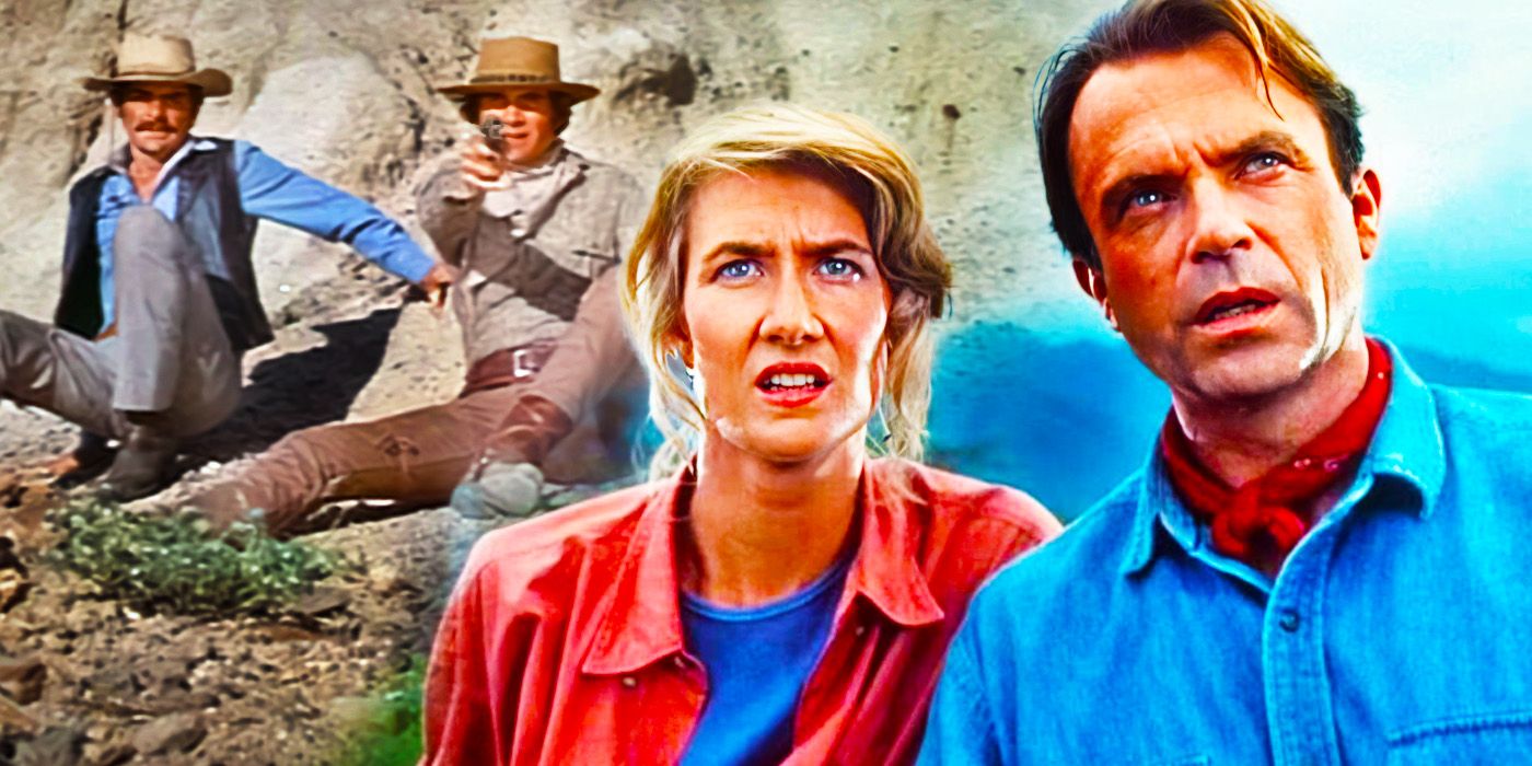 Westworld, and Laura Dern and Sam Neill in Jurassic Park.