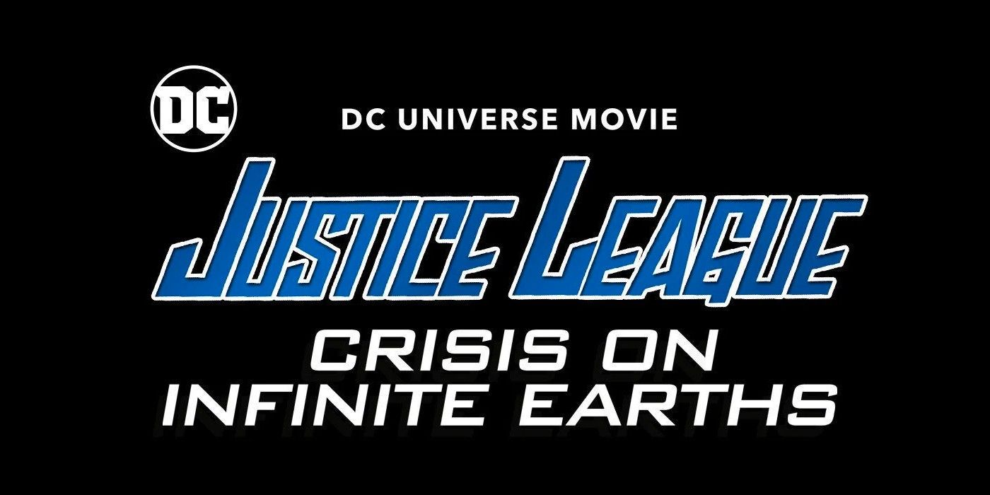 Logotipo da Liga da Justiça: Crise nas Infinitas Terras.