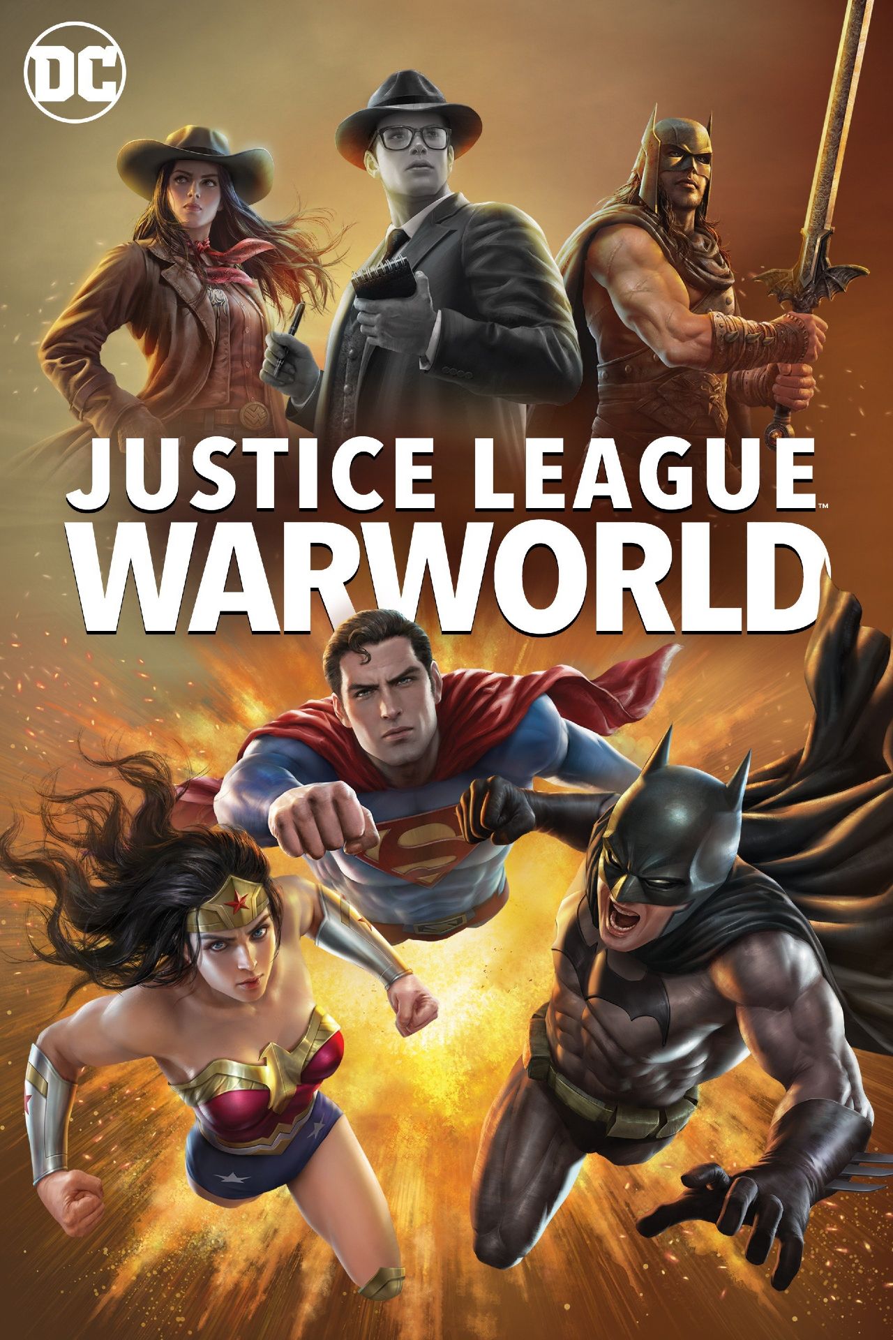 Pôster do filme Liga da Justiça Warworld
