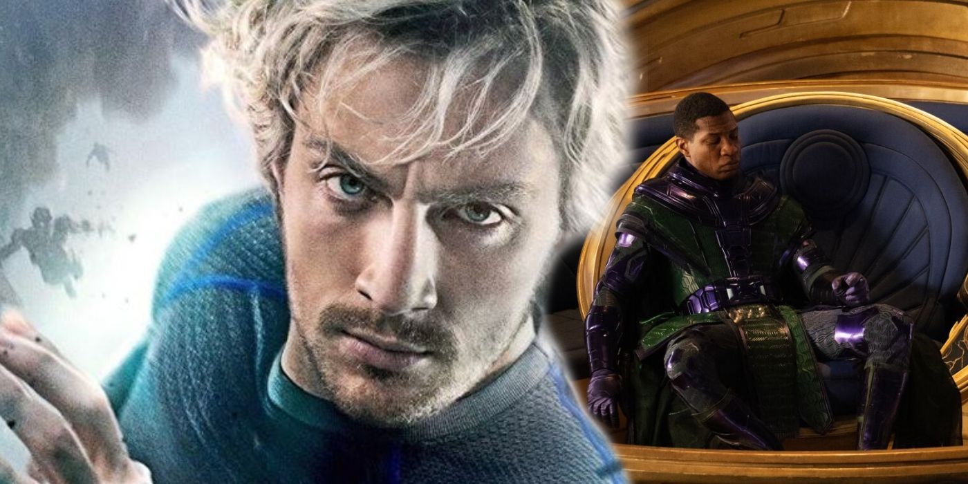 Kang the Conqueror and Quicksilver.