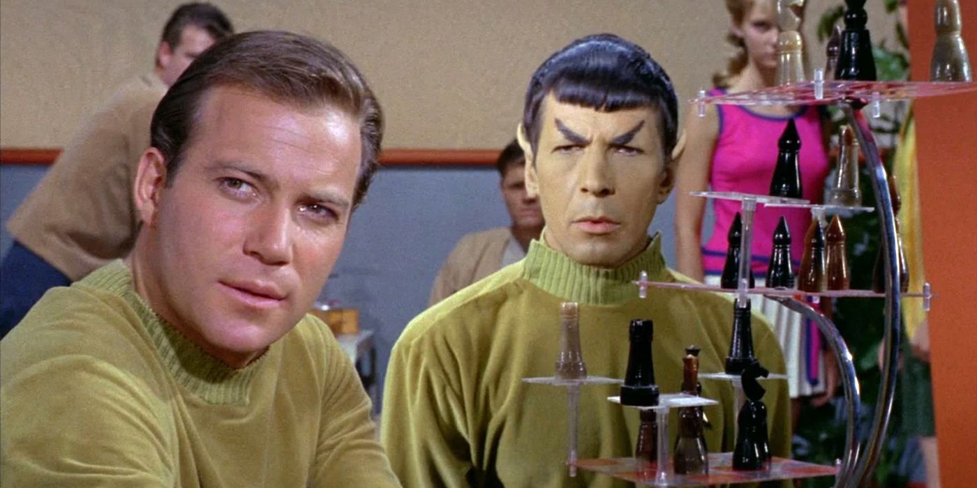 KIrk Spock Chess TOS Star Trek