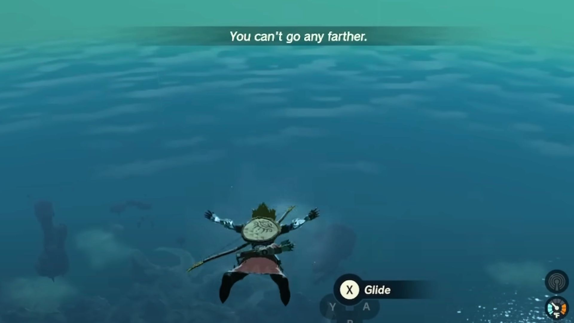 Link reaching the top of the sky box in Zelda_ TOTK