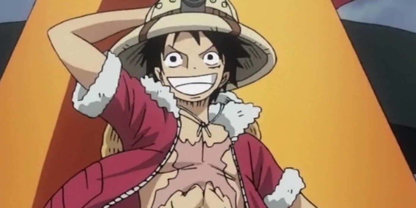 Luffy from One Piece with scars