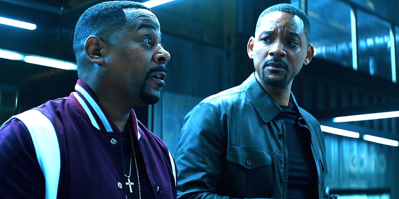 Martin Lawrence as Marcus and Will Smith as Mike Looking At Each Other in Bad Boys for Life