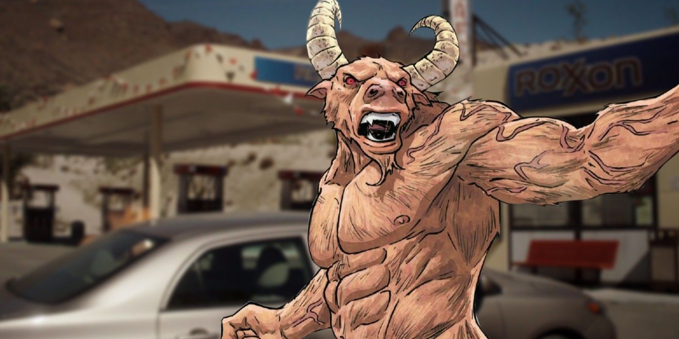 Marvel&rsquo;s Minotaur and a Roxxon gas station
