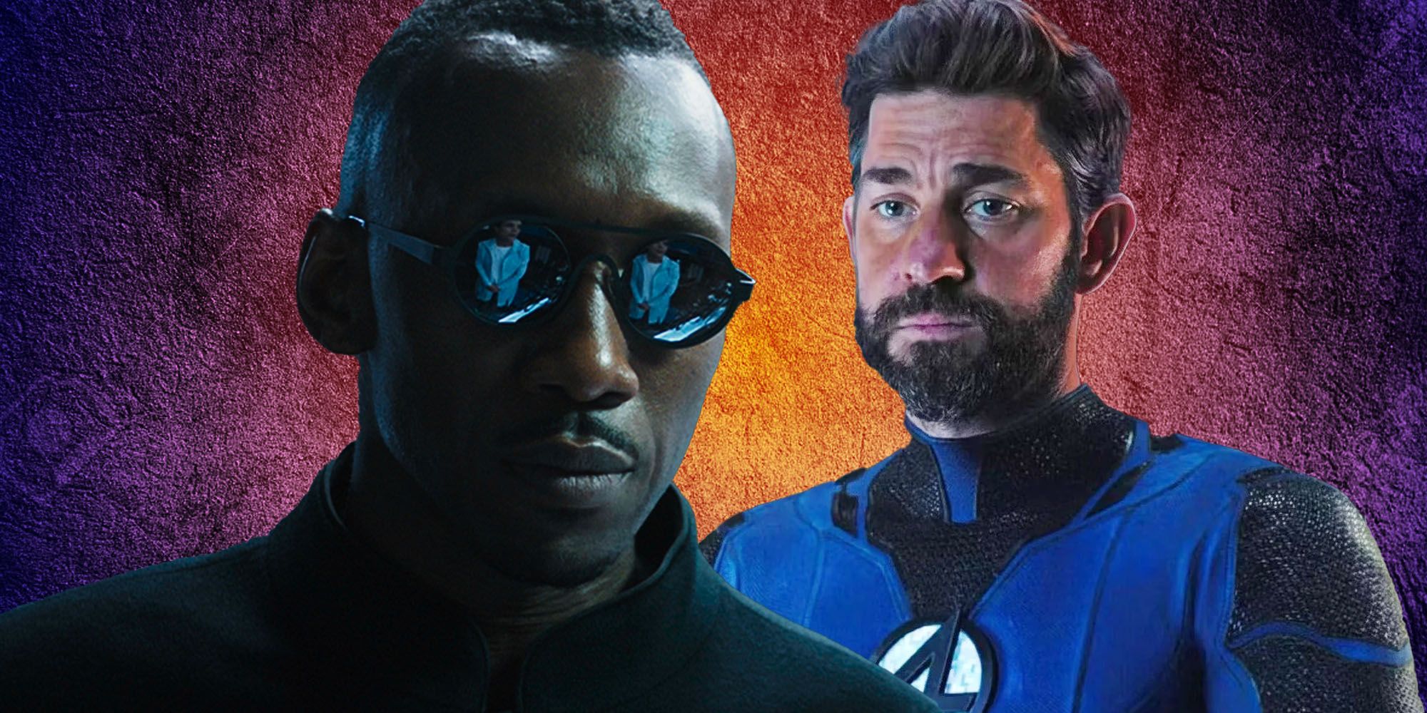 Mahershala Ali in Alita and John Krasinski as Reed Richards in Doctor Strange in the Multiverse of Madness