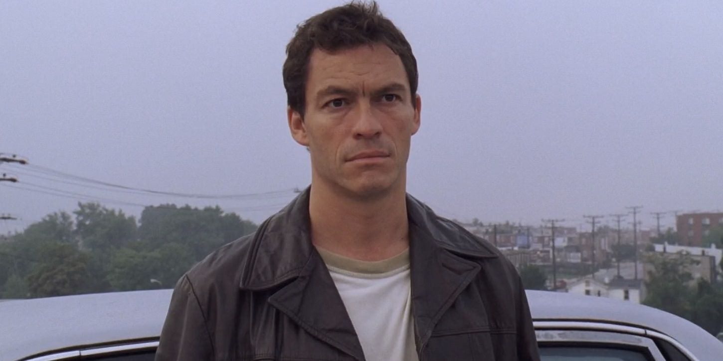 McNulty stands by his car in The Wire
