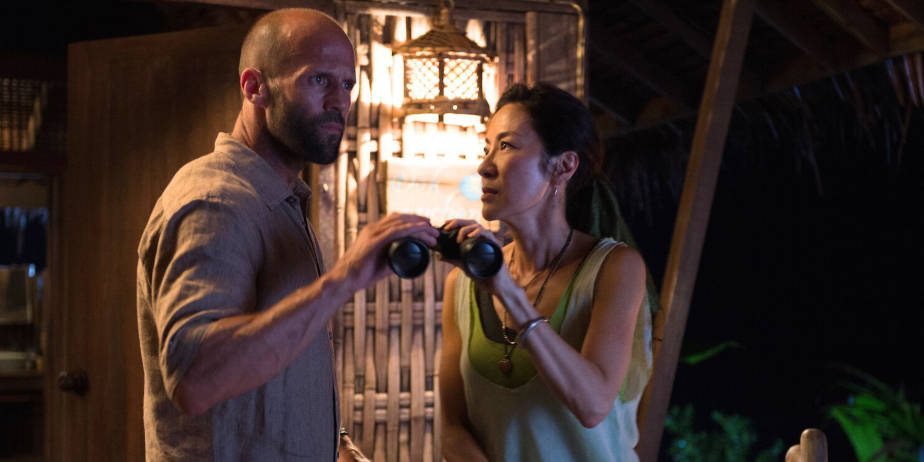 Michelle Yeoh and Jason Statham in Mechanic: Resurrection