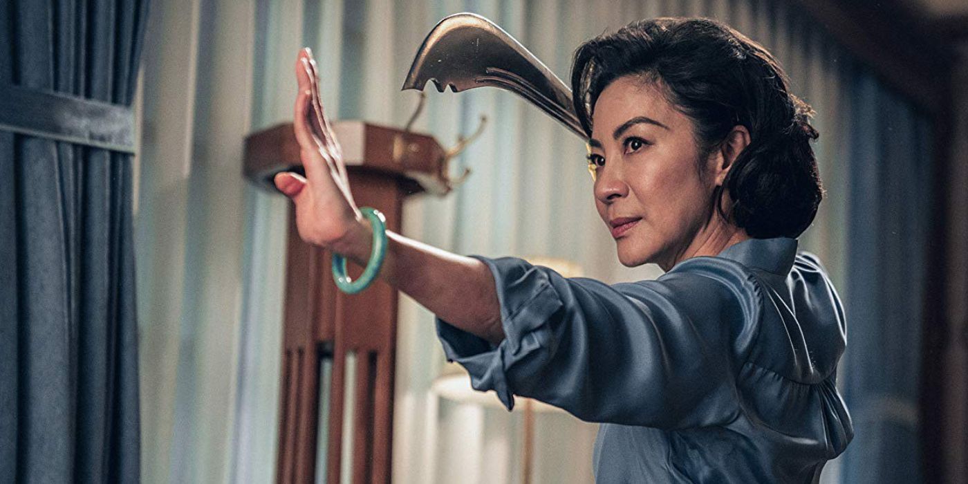 Michelle Yeoh with a sword in Master Z: Ip Man Legacy