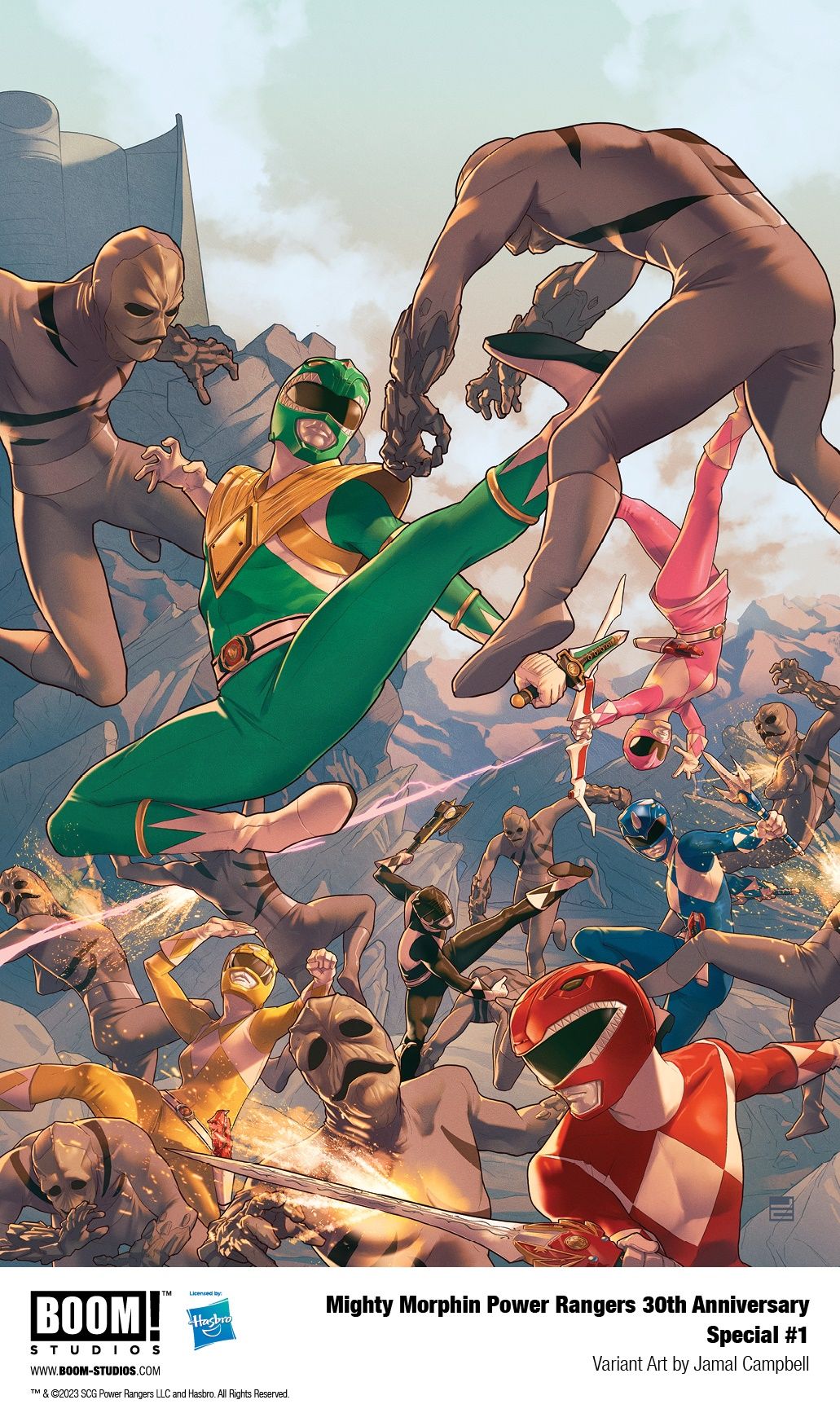Mighty Morphin Power Rangers 30th Anniversary Campbell Cover-1