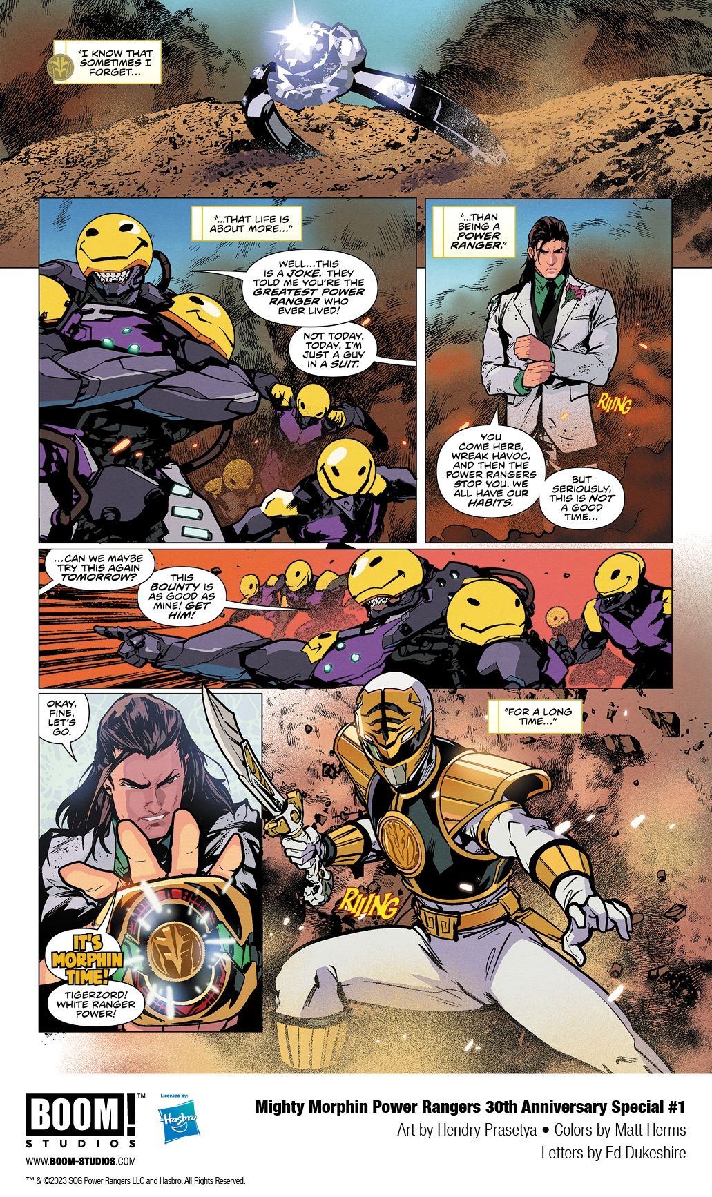 Mighty Morphin Power Rangers 30th Anniversary Comic Preview 2-1