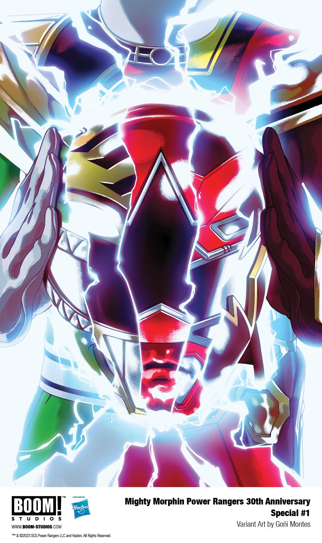 Mighty Morphin Power Rangers 30th Anniversary Helmet Variant Cover-1