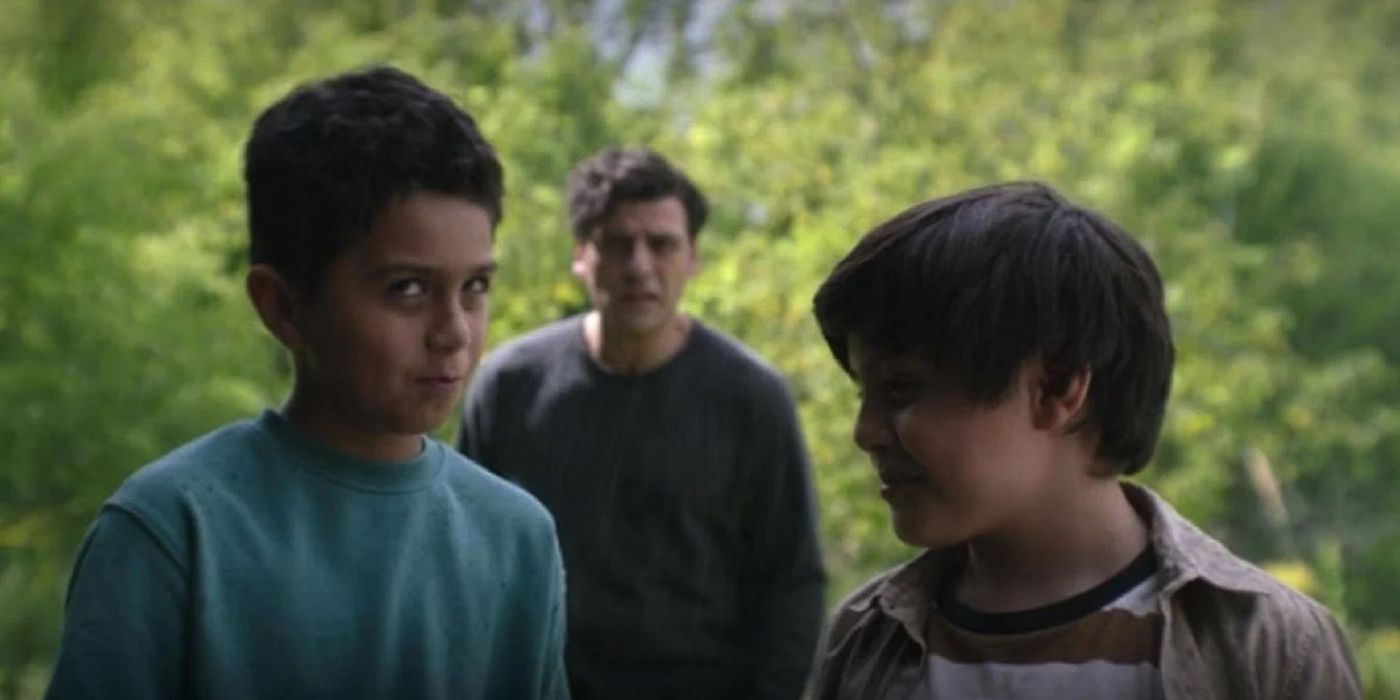 Oscar Isaac as Marc Spector learns about his childhood trauma in Moon Knight