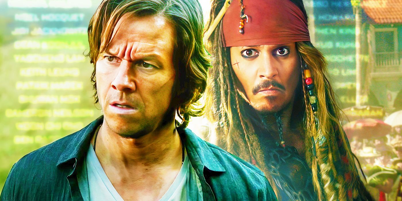 Blended image of Mark Wahlberg in Transformers: The Last Knight and Jack Sparrow in Pirates of the Caribbean: Dead Men Tell No Tales