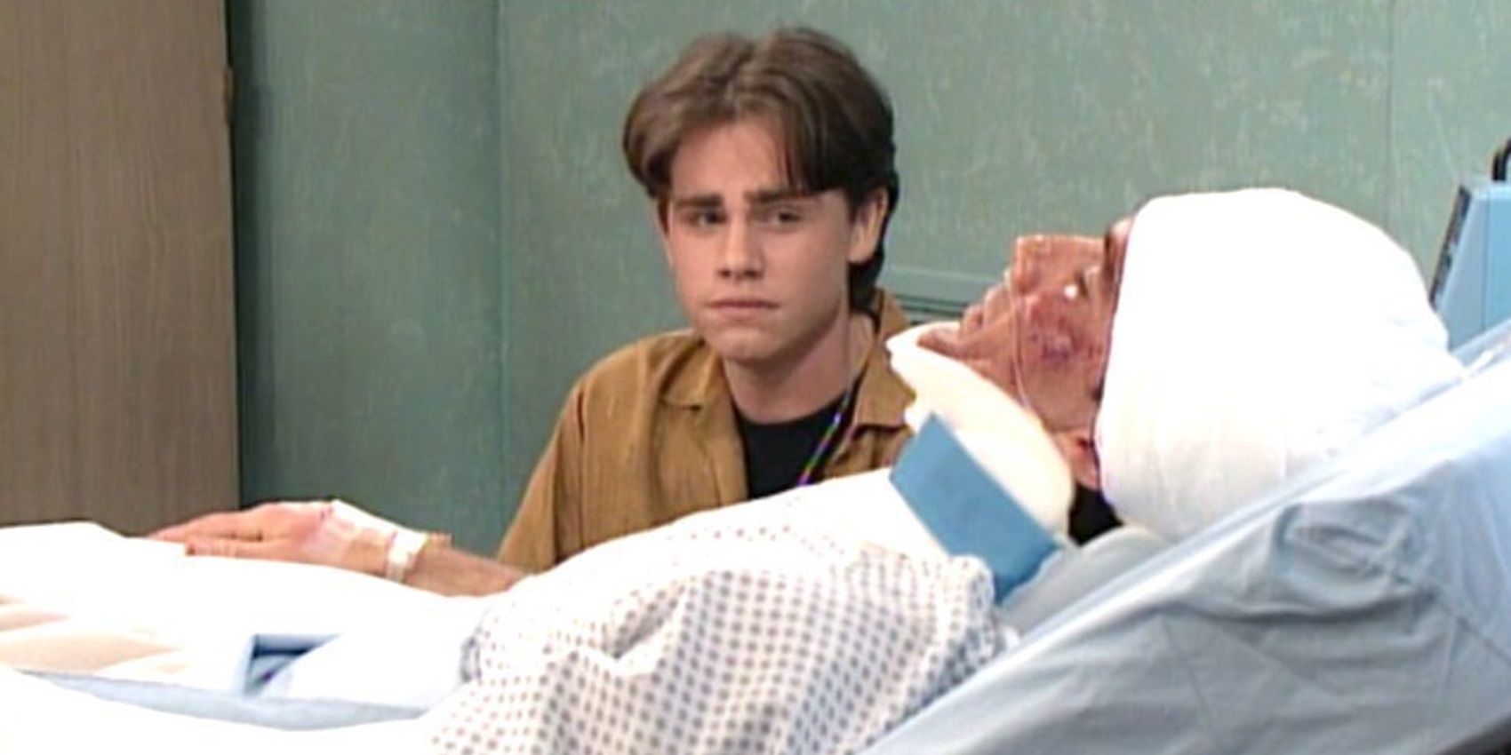 Mr Turner in a hospital bed in Boy Meets World