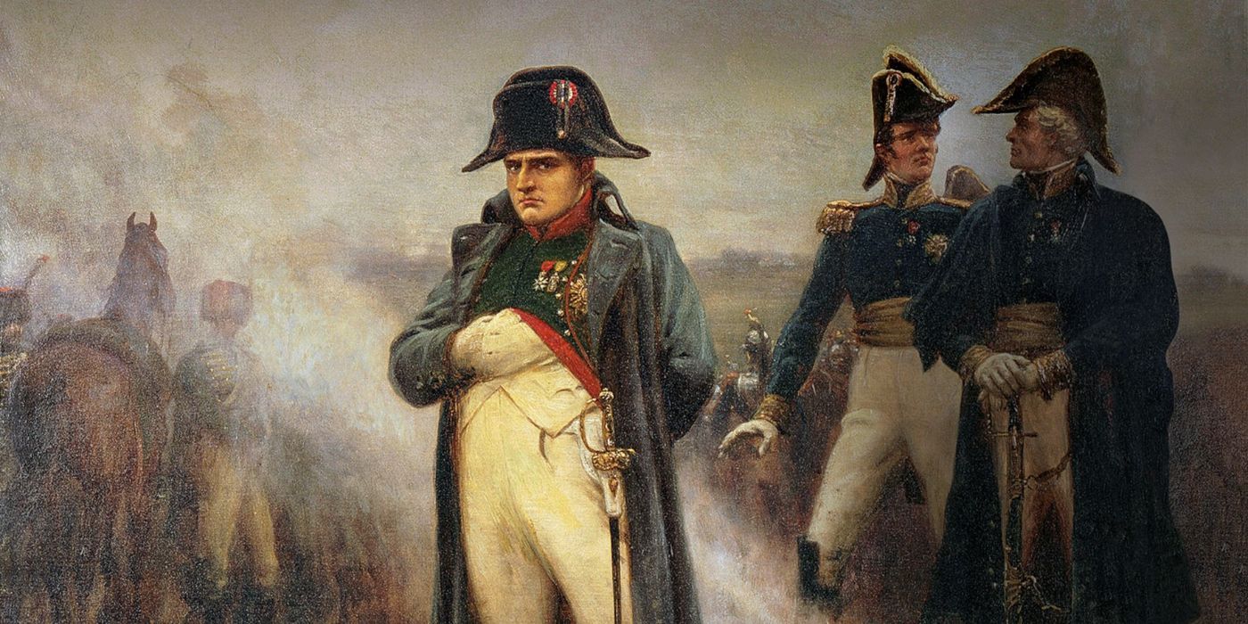 Napoleon looking glum as he gets defeated at Waterloo