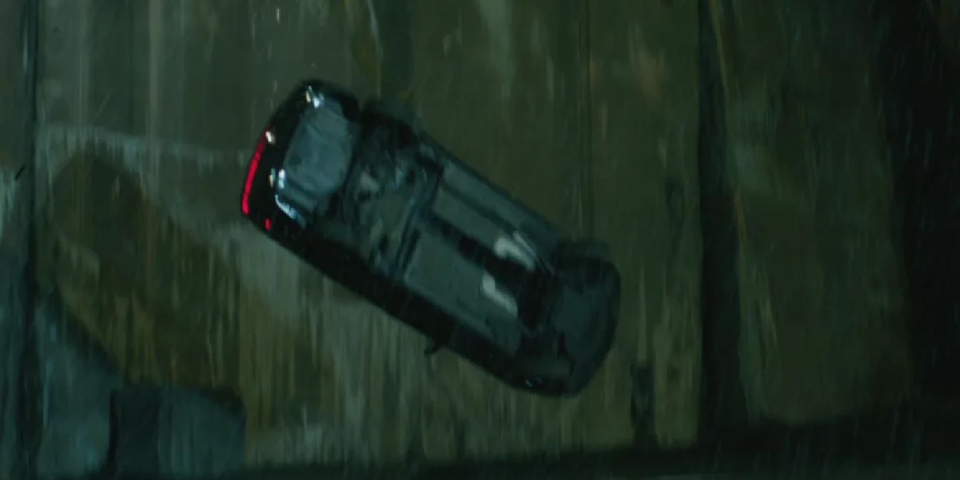 John Wick&rsquo;s car falling