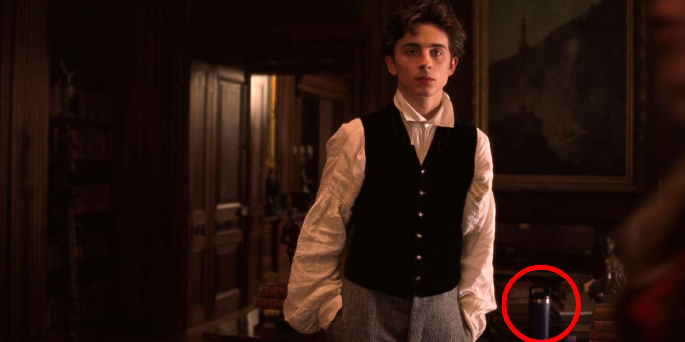 Little Women Timothee Chalamet and Hydroflask