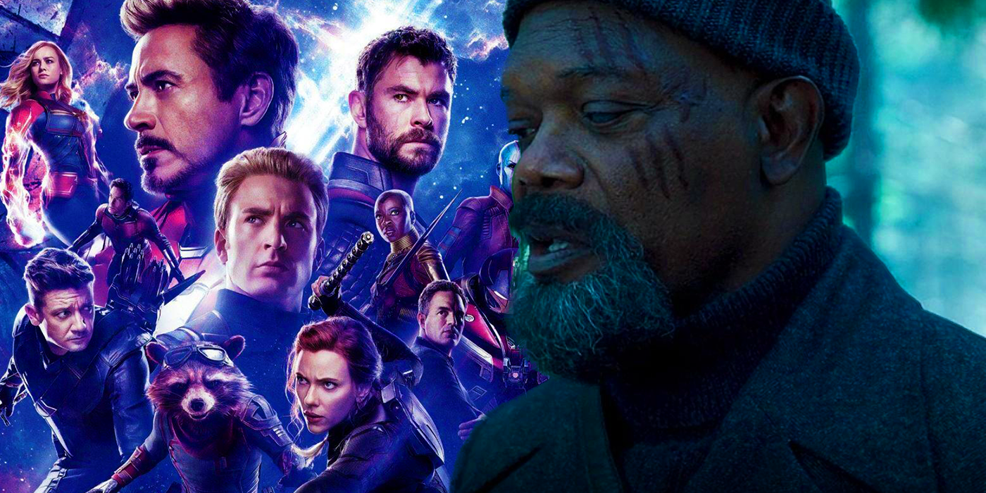 Nick Fury in Secret Invasion episode 5 with the Avengers in the MCU