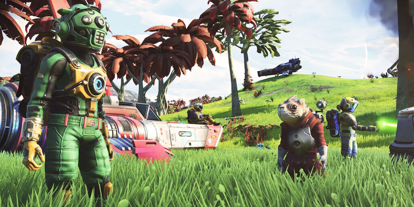 No Man&rsquo;s Sky astronaut and alien