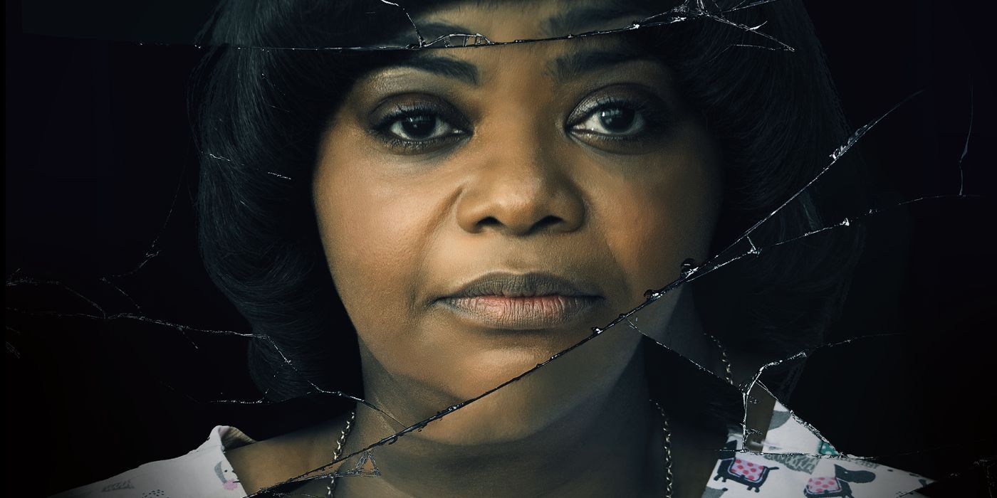 Octavia Spencer abehind a cracked glass in Ma.