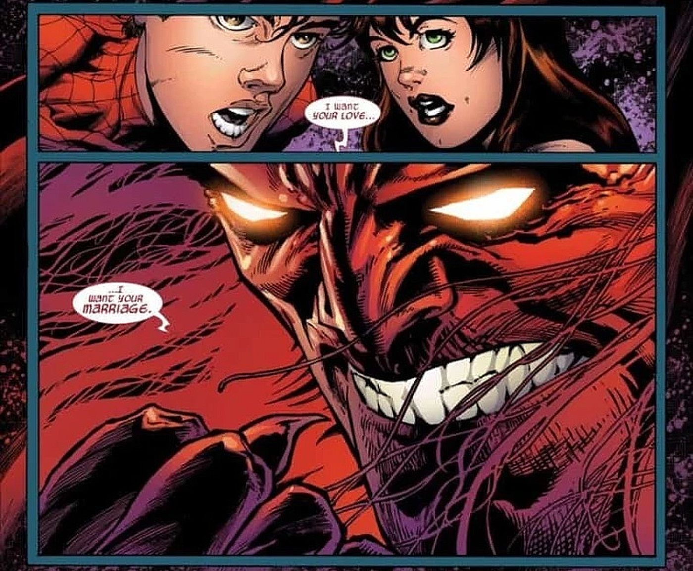 Mephisto pede o casamento de Peter e MJ em mais um dia