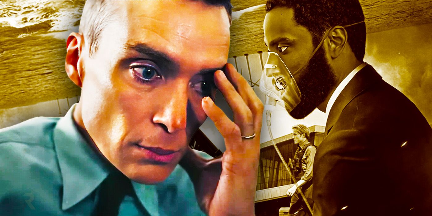 Cillian Murphy in Oppenheimer and John David Washington in Tenet.