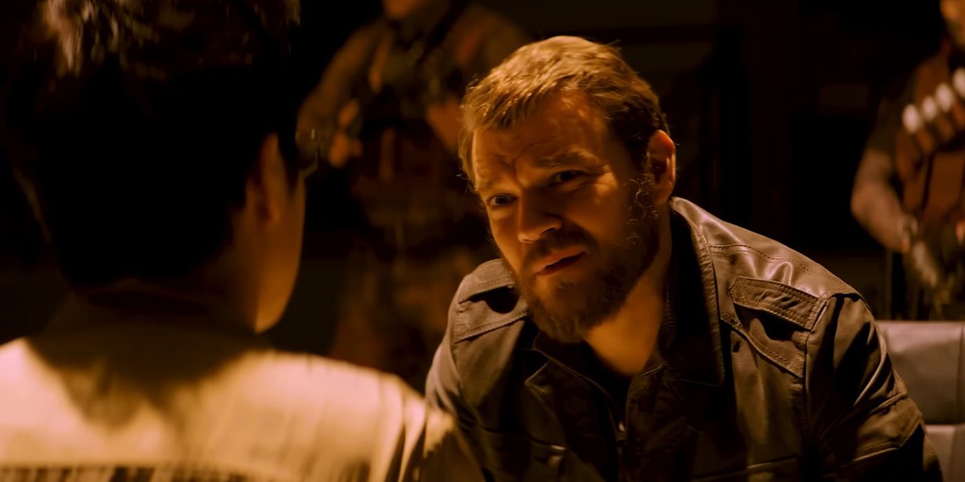 Owen Paddock talking to someone in Hidden Strike